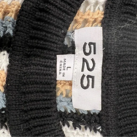525 Crocheted Sweater Tank. Sz. L. Multi-color. From Evereve. - Picture 4 of 6